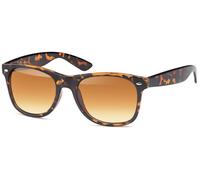 Wayfarer STYLEBREAKER "Nerd Sonnenbrille mit Rechteckigen Gläsern", Damen, braun (gestell braun demi, glas braun verlauf), Modisch, Sonnenbrillen (78346039-0) gestell braun demi, glas braun verlauf