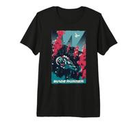 WB 100: Blade Runner Poster with Police Spinner Premium T-Shirt
