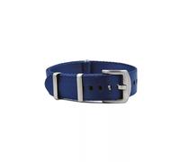 WB Original Premium Nylon-Uhrenarmband | Blau - 22 mm - Schließe: Silber Gebürstet | Nylon | Ersatz-Armband