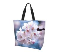 WBQLSL Bedruckte Tragetasche mit japanischer Nationalblume - Schultertasche - Reisen, Yoga, Strand, Einkaufen, Pendeln - Geschenk für Männer und Frauen