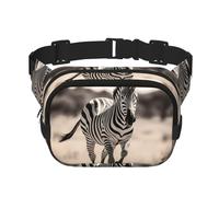 WBQLSL Galoppierende Gürteltasche mit Zebramuster, stilvolle Hüfttasche, leichte Reise-Sporttasche, wasserdicht und verschleißfest