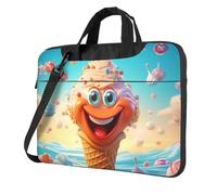 WBQLSL Laptop-Umhängetasche und Aktentasche, leicht zu tragen für Geschäftsreisen und Arbeit, Schwarz , 14 inch