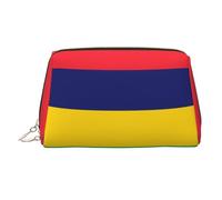 WBQLSL Make-up-Tasche aus Leder, Motiv: Flagge von Slowenien, Kosmetiktasche, geeignet zum Tragen von Kosmetika, Flagge von Mauritius, Einheitsgröße