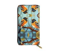 WBQLSL Orioles kleine Leder-Clutch, bedruckt, 19,1 x 10,4 cm, 1 Paar