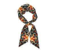 WBQLSL Schal mit abstraktem Blumenmuster, 119,1 x 7,9 cm, leichter und atmungsaktiver warmer Schal