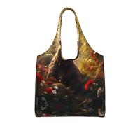 WBQLSL Simple Bear bedruckte Damentasche aus Segeltuch - lässige Umhängetasche + Handtasche mit Doppelzweck-Design