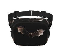 WBQLSL Stilvolle Hüfttasche mit Fledermaus-Muster, leichte Reise-Sporttasche, wasserdicht und verschleißfest
