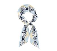 WBQLSL White Snowy Mountains Prints Damen Seidenschal, kann als Kopftuch, Schal, Handtaschen-Armband oder Stirnband verwendet werden