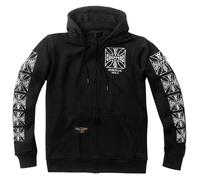 WCC Choppers Dominator Zip-Hoodie Herren Baumwolle schwarz, 2XL