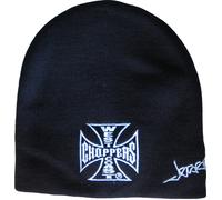 WCC West Coast Choppers Beanie Iron Cross Schwarz