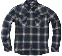 WCC West Coast Choppers Herren Hemd Outlaw Flannel WCCWS162BL Blue/Beige-XL
