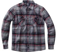 Flanellhemd West Coast Choppers Rigid GrauL Grau