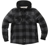 WCC West Coast Choppers Herren Jacke Hell Bent Flannel Jacket WCCJS166GR Charcoal/Black-S
