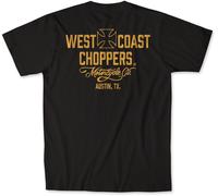 WCC West Coast Choppers Herren T-Shirt Motorcycle Tee WCCTS132780ZW Black/Yellow-3XL