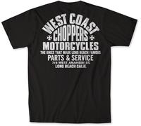 WCC West Coast Choppers Herren T-Shirt Parts Tee WCCTS132784ZW Black/White-XXL