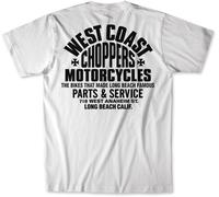 WCC West Coast Choppers Herren T-Shirt Parts Tee WCCTS132785WT White/Black-XL