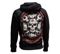 WCC West Coast Choppers Hoodie Mechanic Zip Black-L