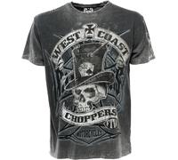 WCC West Coast Choppers T-Shirt Cash Only Grey-XXL