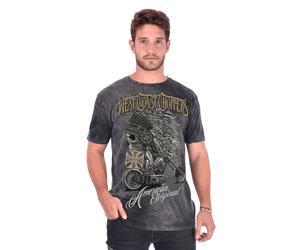 WCC West Coast Choppers T-Shirt Chief Darkgrey-XXL