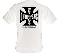 West Coast Choppers T-Shirt Classic OG Iron Cross Weiß/Schwarz XL