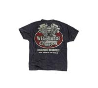 WCC West Coast Choppers T-Shirt Panhead Blue-M
