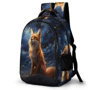 WCEECE Kinder Rucksack Fuchs, Schultaschen Für Jungen Und Mädchen Kinder Schultaschen Schulrucksack Reise Camping Casual Daypack Für Schüler Erwachsene