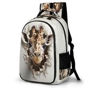 WCEECE Kinder Rucksack Giraffe, Schultaschen Für Jungen Und Mädchen Kinder Schultaschen Tier Schulrucksack Reise Camping Casual Daypack Für Schüler