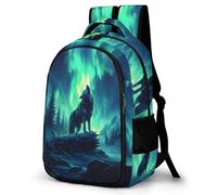 WCEECE Mädchen Rucksack Wolf Wölfe Rucksack Für Kinder Von 10 Bis 11 Jahren Tier Ranzen Leichter Reise Outdoor Freizeit