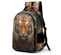 WCEECE Rucksack Herren Animal Tiger Schulrucksack, Laptop-Rucksack Für Jungen Mädchen Für Unisex College-Rucksack Daypack