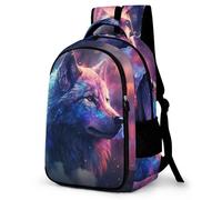 WCEECE Rucksack Herren Tier Wolf Wölfe Schulrucksack, Laptop-Rucksack Für Jungen Mädchen Für Unisex College-Rucksack Daypack