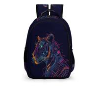 WCEECE Schulranzen Mädchen Tiger Rucksack Kinder 10 Jahre Tier Ranzen Schulsaison-Zubehör Geschenke Für Die Schule Leichter Reise Outdoor Freizeit