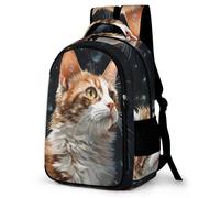 WCEECE Schulrucksack Jungen Teenager Kinder Große Schule Niedliche Katze Rucksack Mädchen Schultasche Jungen 2 Bis 7 Klasse Ranzen Oder 8 Bis 15 Jahre School Bag