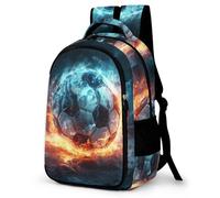 WCEECE Schulrucksack Jungen Teenager Mädchen Fussball Schultaschen Kinder Rucksäcke Wasserdicht Leichtgewicht Schulranzen Groß Für Schule Geschenke