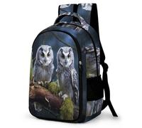 WCEECE Schulrucksack Jungen Teenager Personalisierter Vogel Eule Schulranzen Wasserdichter Großer Rucksack Jugend,Kinderrucksack