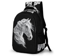 WCEECE Schulrucksack Mädchen Pferd Schulrucksack Teenager Jungen Tier Rucksack Leichter Reise Outdoor Freizeit