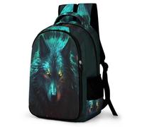 WCEECE TierWolf Rucksack Jungen Schulrucksack Mädchen Teenager Jugendliche Coole Schule Daypacks KinderWölfe Schultasche Freizeit Groß Schulranzen Ranzen Schultertaschen