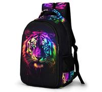 WCEECE Tiger Rucksack Jungen Schulrucksack Mädchen Teenager Jugendliche Coole Schule Daypacks Kinder Tier Schultasche Freizeit Groß Schulranzen Ranzen Schultertaschen