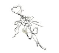 Wdbild Ästhetische Schlüsselanhänger Schöne Tasche Anhänger Charm Pearlsbowknot Schlüsselanhänger Zauber Für Frauen Geldbeutel Rucksack Dekoration Perlen Bögen Schlüsselbund Charme