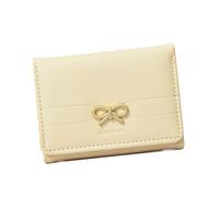 Wdbild Geldbeutel, Damen-Geldbörse mit Kartenhalter, kleine Geldbörse, Wechselgeldbörse im koreanischen Stil, Schleifen, Kurze Geldbörse, PU-Leder-Geldbörse für unterwegs