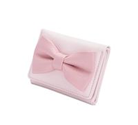 Wdbild Geldbeutel, Damen-Geldbörse mit Kartenhalter, Münzbörse, stilvolle Geldbörse, süße Schleifen, Kurze Geldbörse, PU-Leder, Geldbörse für Reisen