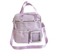 Wdbild Handtasche Damen, 3 in 1 Itabag Rucksack Transparente Schultasche Umhängetasche Handtasche Große Kapazität Schultertasche Rucksack Geschenke