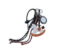 Wdbild Stoffbeutel Mit Kordelzug, Geflochtenes Seil Schlüsselanhänger Anhänger Leder Pferd Designs Tasche Charme Handtasche Dekore für Telefon und Taschen Zubehör