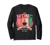 WDNC Club Member Crest We Do Not Care Lustig Retro Elegant Langarmshirt