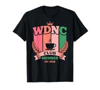 WDNC Club Member Crest We Do Not Care Lustig Retro Elegant T-Shirt