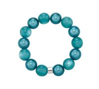 WDZDS 1/2 Stück reflektierende Perlen, dehnbares Armband, elastische 14 mm Acryl-Zauberperlen, Modeschmuck für Frauen, Party-Accessoire, Freizeitkleidung