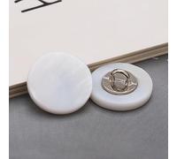 WDZDS 100 Stück 15 mm natürliche Taro-Muschel, Schwarze Scheibenmuschel, handgenähte Knöpfe für Manschetten, runde Hemden, Pullover, hohe Knöpfe, natürliche Muschelknöpfe