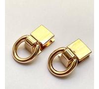 WDZDS 33 mm 10 Stück hellgoldener Taschenriemen-Anschluss Geldbörse Gliederschnalle Hardware für Geldbörse, Umhängetasche, Lederhandtaschen, DIY-Taschenzubehör