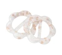 WDZDS Blumenschnalle aus Harz, 20 Stück, 2,5 cm und 3 cm, dekorative Gürtelschnalle und Schalring für Frauen, DIY Krawattenklammer für Kleidung und Accessoires
