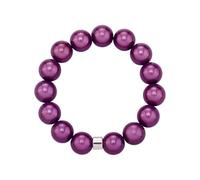 WDZDS Magic Pearls Stretch Armbänder, 14mm Acryl Zauber 3D-Effekt Magic Reflektierende Perlen Dehnbares Armband für Frauen, Party-Accessoire, Freizeitkleidung(Lila,Ø 14 mm Perlen)