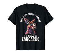 We Love Kangaroos Känguru-Kostüm Halloween Lustig Australien T-Shirt Schwarz S Unisex Erwachsene und Kinder